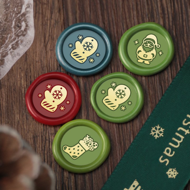 Best Price 15MM Mini Christmas Series Christmas Berry Christmas Crystal Ball Wax Seal Stamp Head