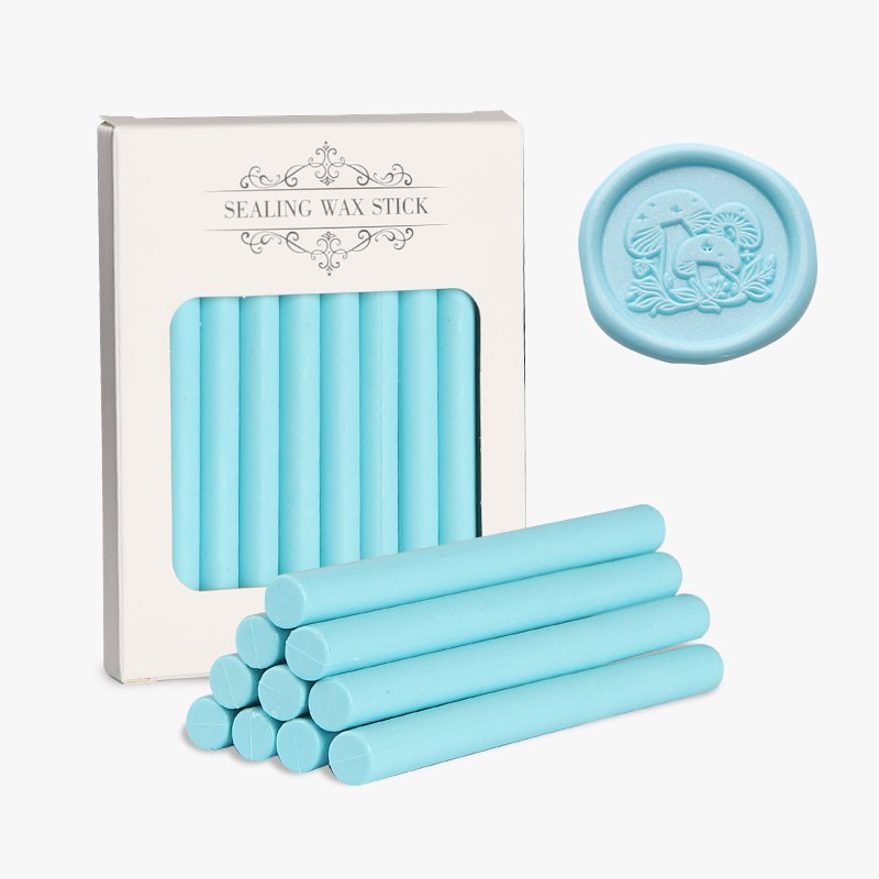 Boxed Fireproof Paint Wax Rod 10 Mixed Fireproof Paint Sealed Stamp Wax Seal Set Sealed Wax Rod Manufacturer Wholesale