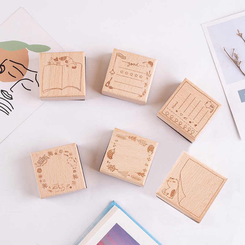 Shenzhen Wholesale Custom Fabric Rubber Material Sizes Fast Production Fire Paint Stamp Flower Einladung Wood Stamp For Fabric