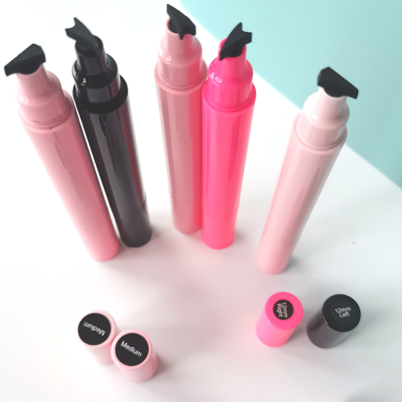 Double Head Wing Shape Liquid Eyeliner Stamp Private Label Color Eyeliner 2 in 1 Stamp Eraser Eyeliner Pencil