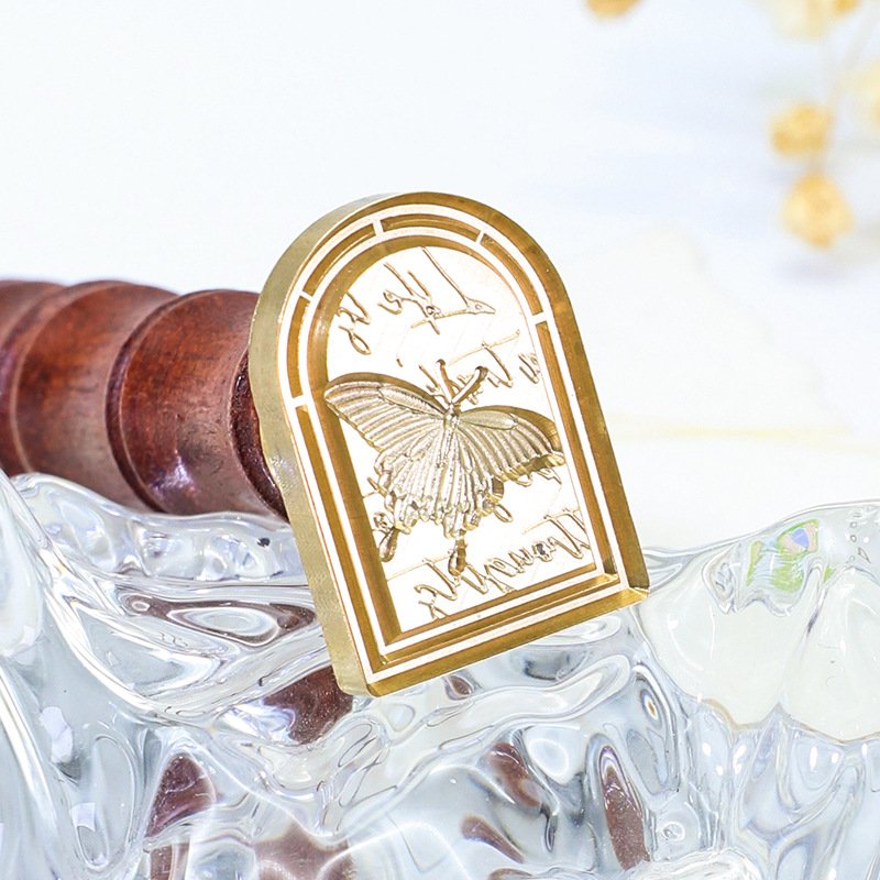 Wholesales Garden Animal Exhibition Series Butterfly Exhibition Strawberry Orchard Wax Seal Stamp Head