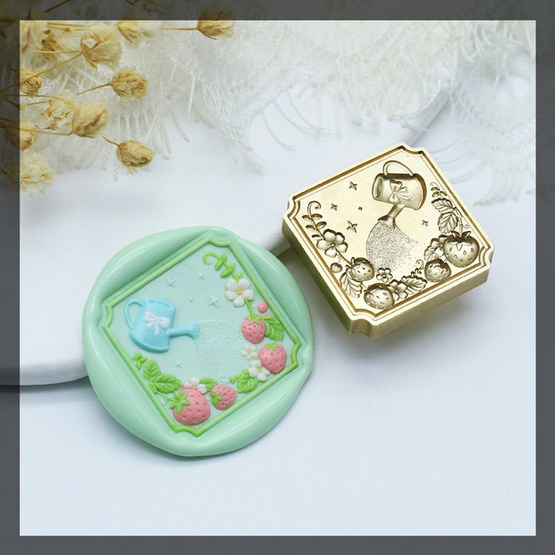 Wholesales Garden Animal Exhibition Series Butterfly Exhibition Strawberry Orchard Wax Seal Stamp Head