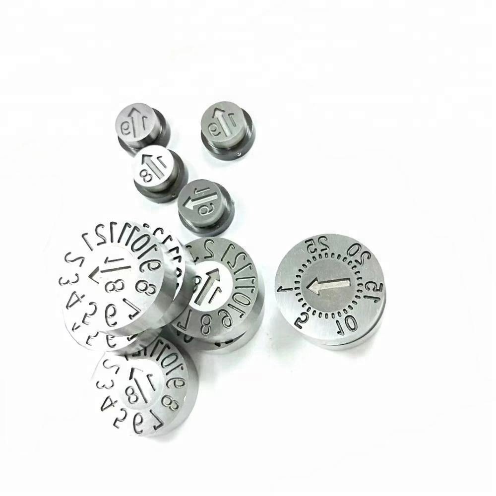 Widely Used split-type date stamp round die chapter indicator date mark insert