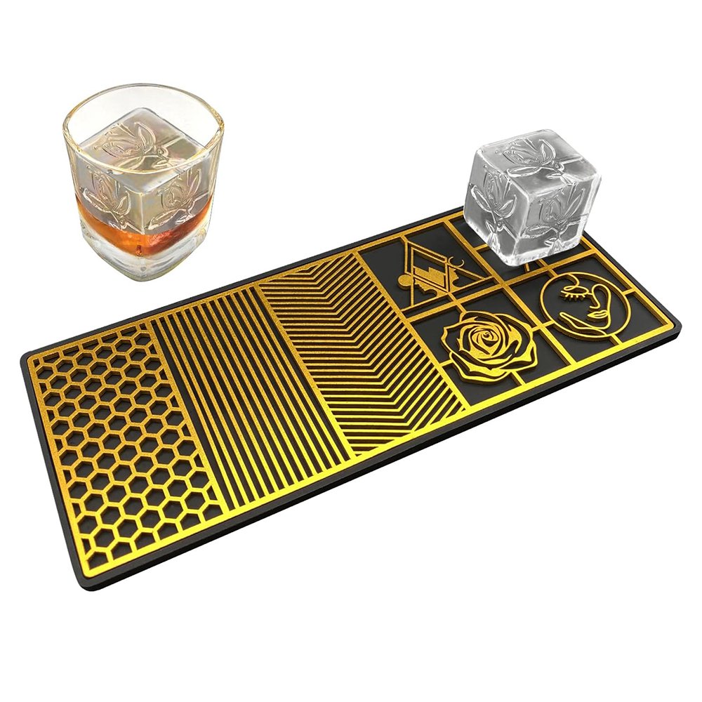 Custom Business Soap Copper Brass Ice Cube Logo Stamp brass ice stamp with wooden handle