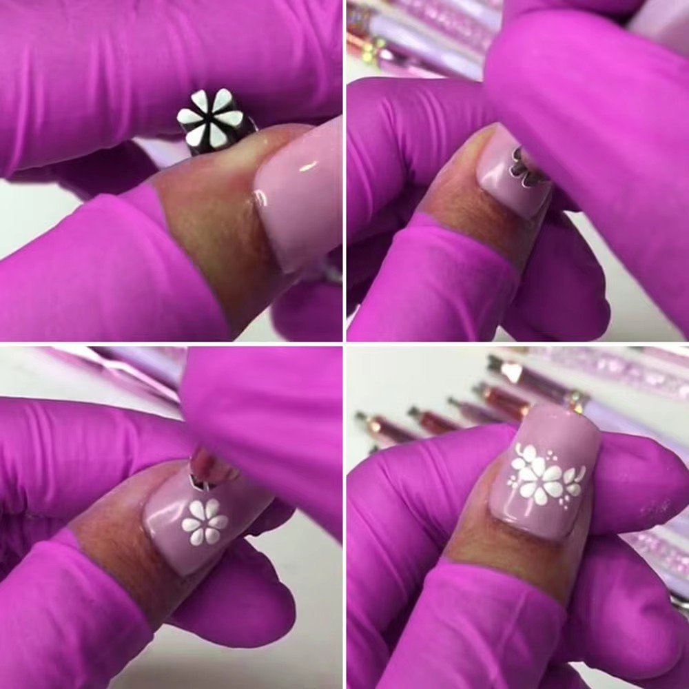 4/6/10pcs Nail Art Stamp Pen Set Nail Decoration Stamping Kit with Assorted Patterns Manicure Design Tool Accessories for DIY