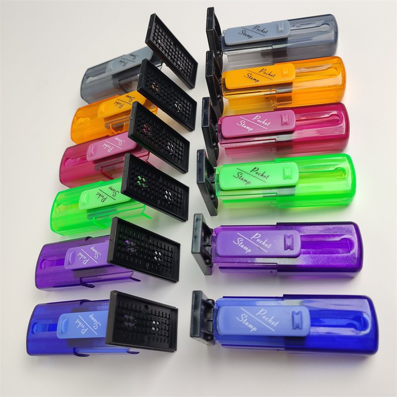 Custom Personal Name Signature Notary Stamp Pre Inked Self Inking Flash Pocket Signature Stamps