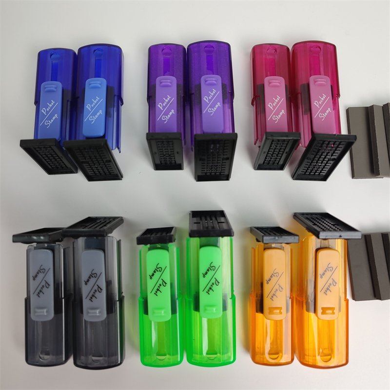 Custom Personal Name Signature Notary Stamp Pre Inked Self Inking Flash Pocket Signature Stamps