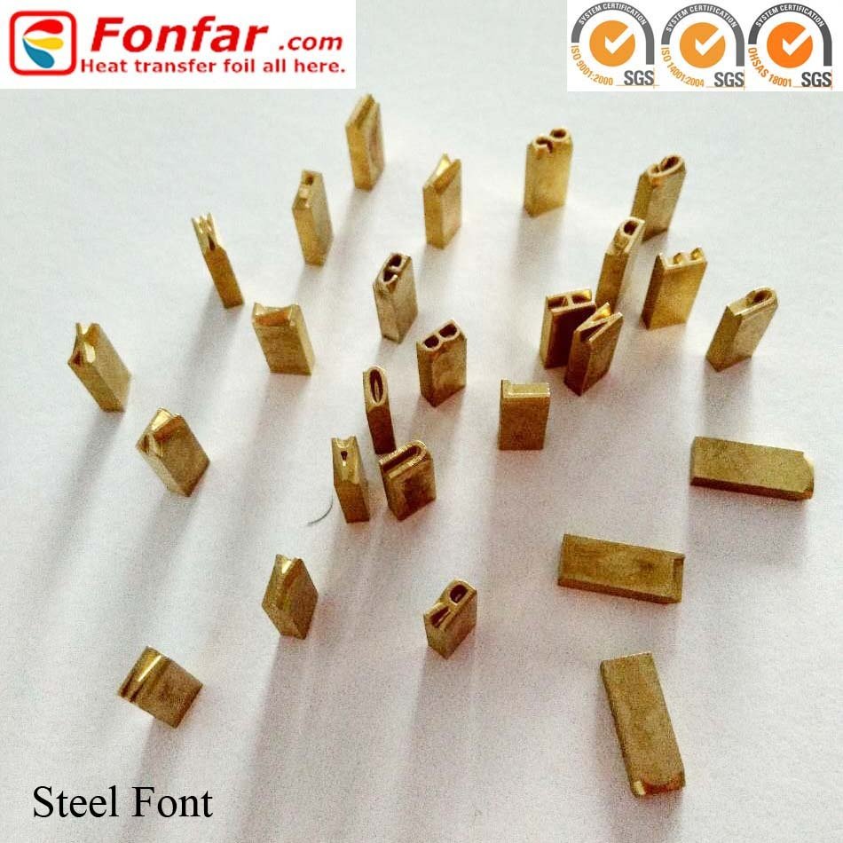Letters Numbers Special Symbols Brass / Steel Font Stamp for Date Coding Machine HP241G