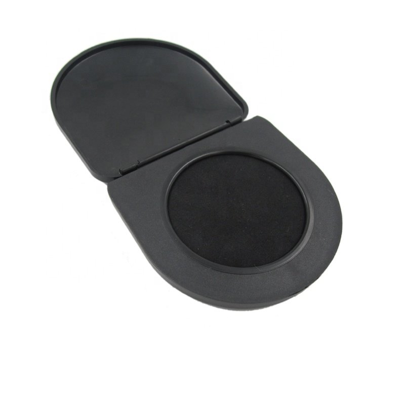 Portable size professional black fingerprint stamp pad thumb print pad