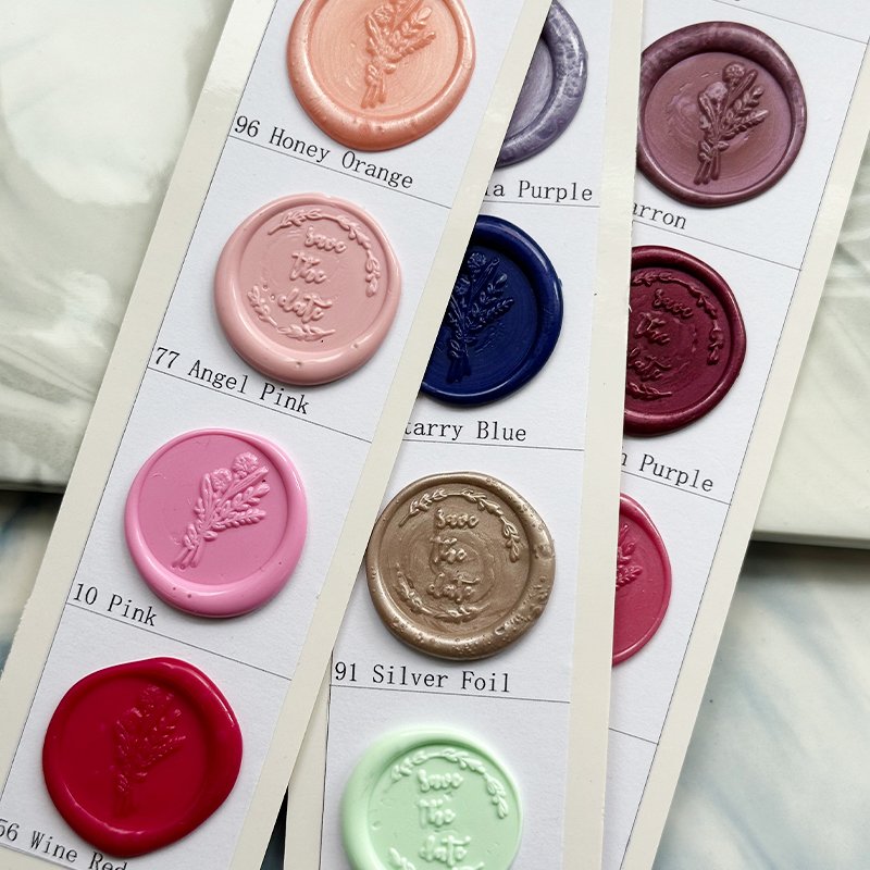 Custom 3D Wax Seal Sticker, Wedding Self Adhesive Sealing Wax Stickers