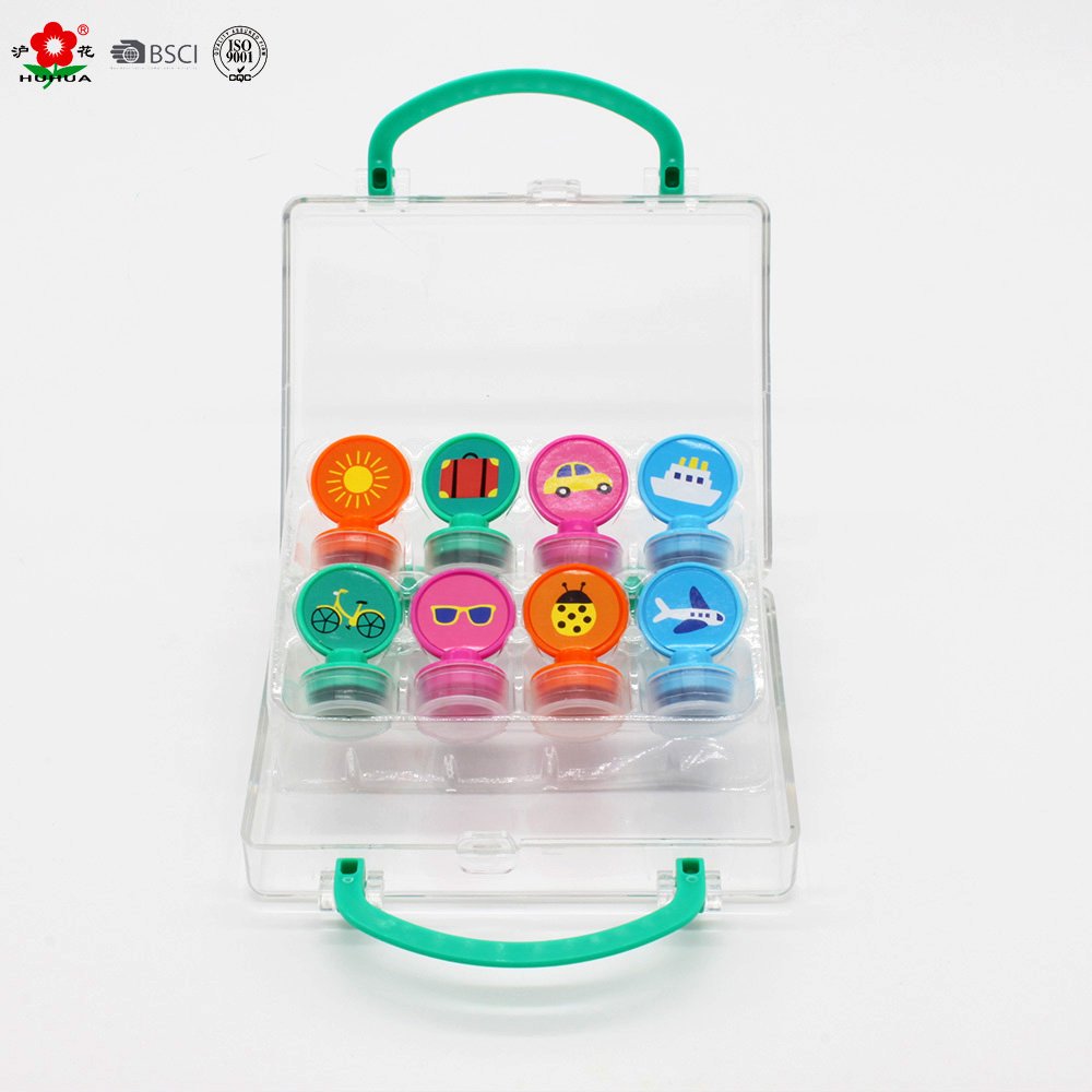 cute Educational lovely suitcase shaped funny stamp children toy
