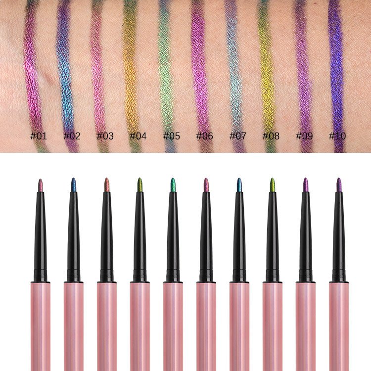 Custom Logo Colouring Thin Gel Eye Liner Pen Other Eyes Makeup Products Multi-Chrome Private Label Eyeliner