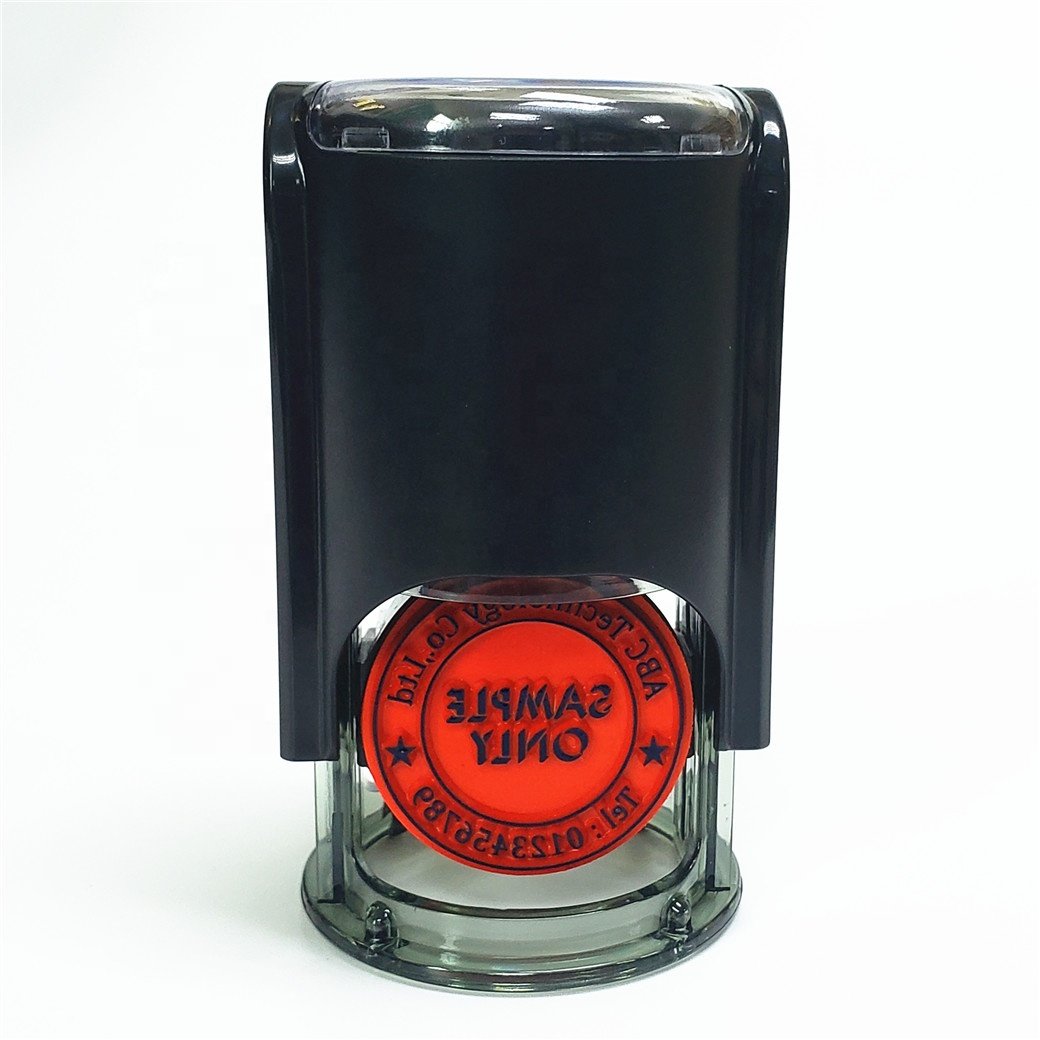 SC-32 Self Inking Round Rubber Stamp Stationery office stamper