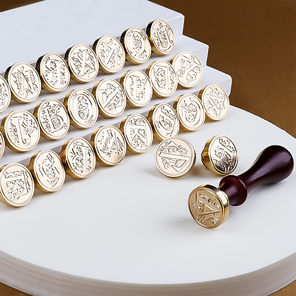 Easter Christmas wax seal retro English letter copper head invitation wax handbook seal set