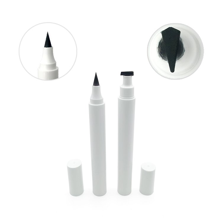 Adhesive eyeliner vegan high pigment 2 in 1 waterproof liquid eyeliner stamp pink eyeliner makeup pens with own logo