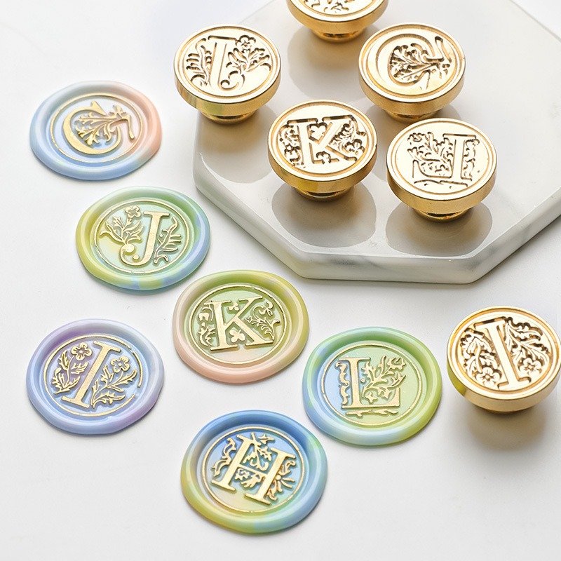 30MM Valentine Wax Seal Stamp Vintage Craft Sealing Stamp Head for Cards Envelopes Wedding Invitations Packaging Scrapbooking