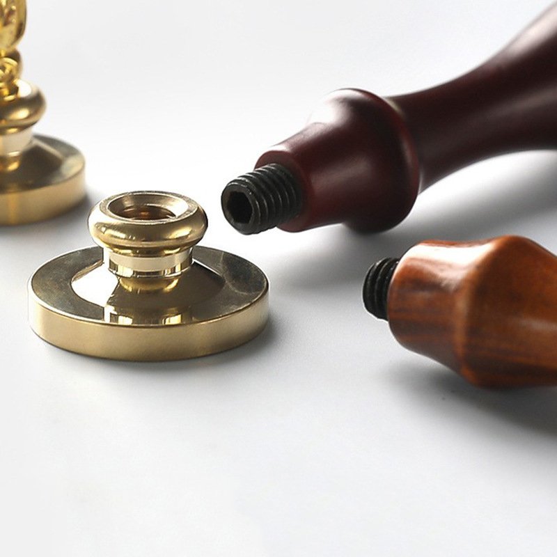 30MM Valentine Wax Seal Stamp Vintage Craft Sealing Stamp Head for Cards Envelopes Wedding Invitations Packaging Scrapbooking
