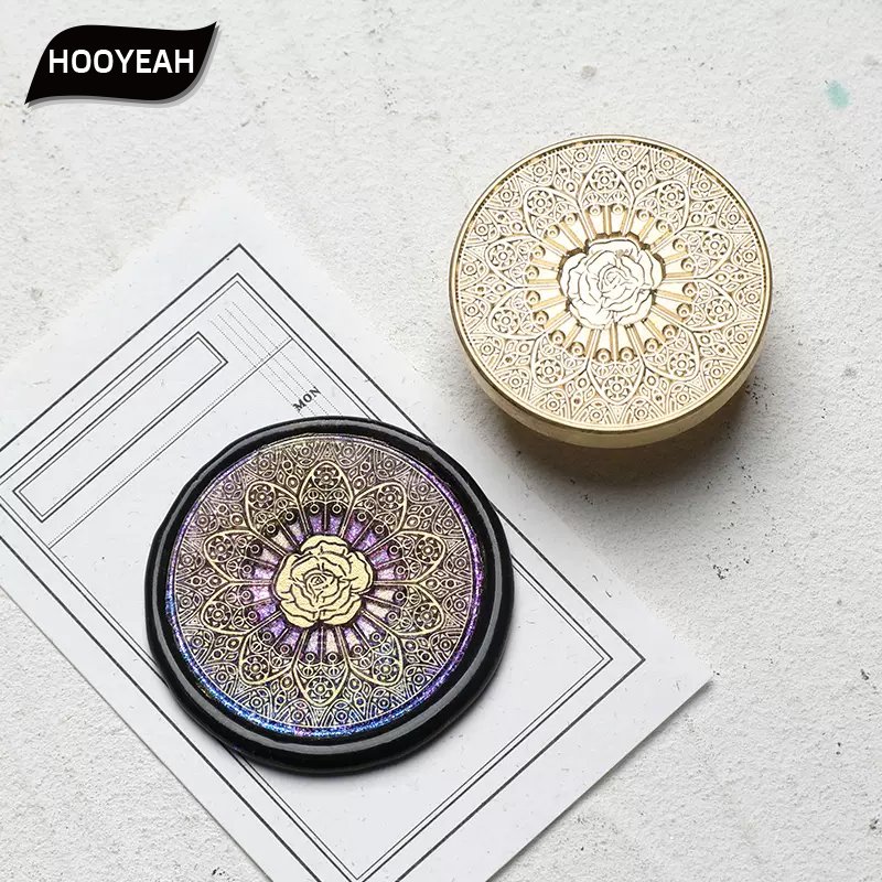 European retro rose window postmark head/stamp wax printing set/wedding invitation envelope decoration/wholesale