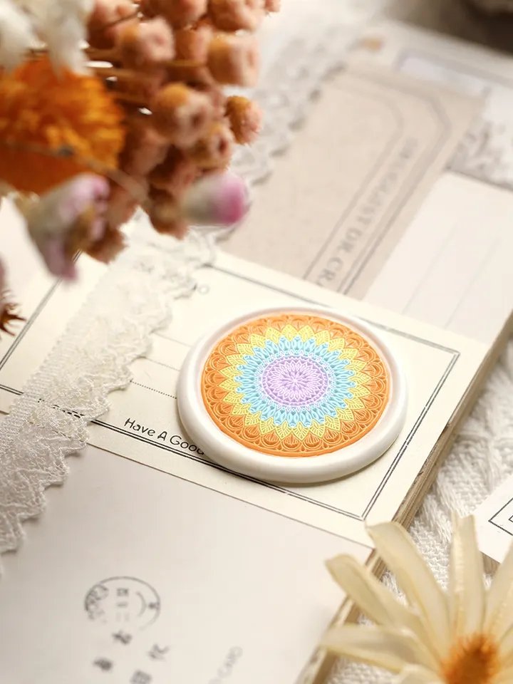 European retro rose window postmark head/stamp wax printing set/wedding invitation envelope decoration/wholesale