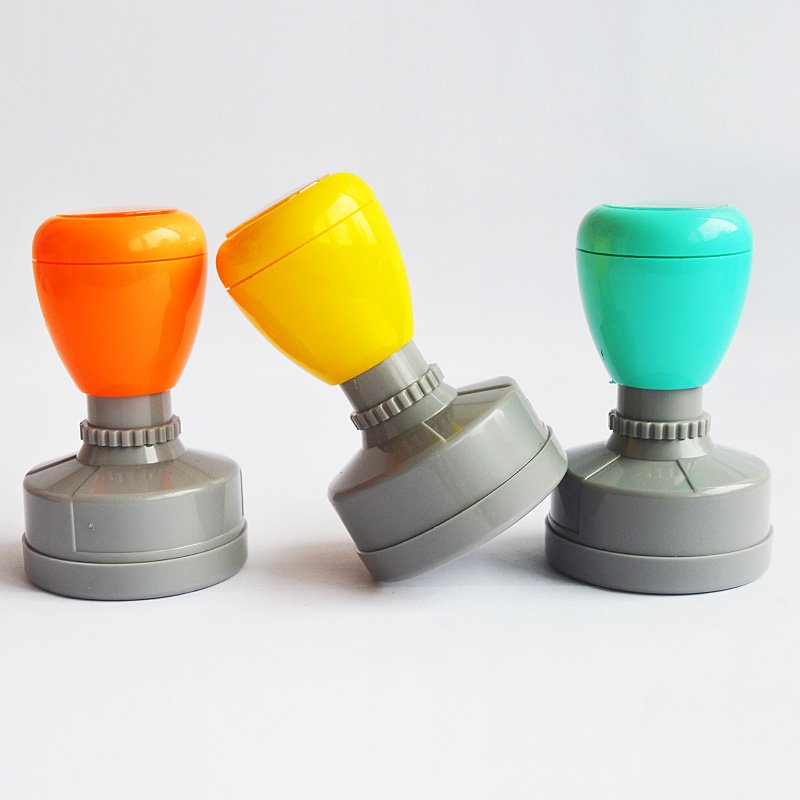 HA36 Self-Inking Stamp Circular Imprint Plastic Ink Pad for Office Use