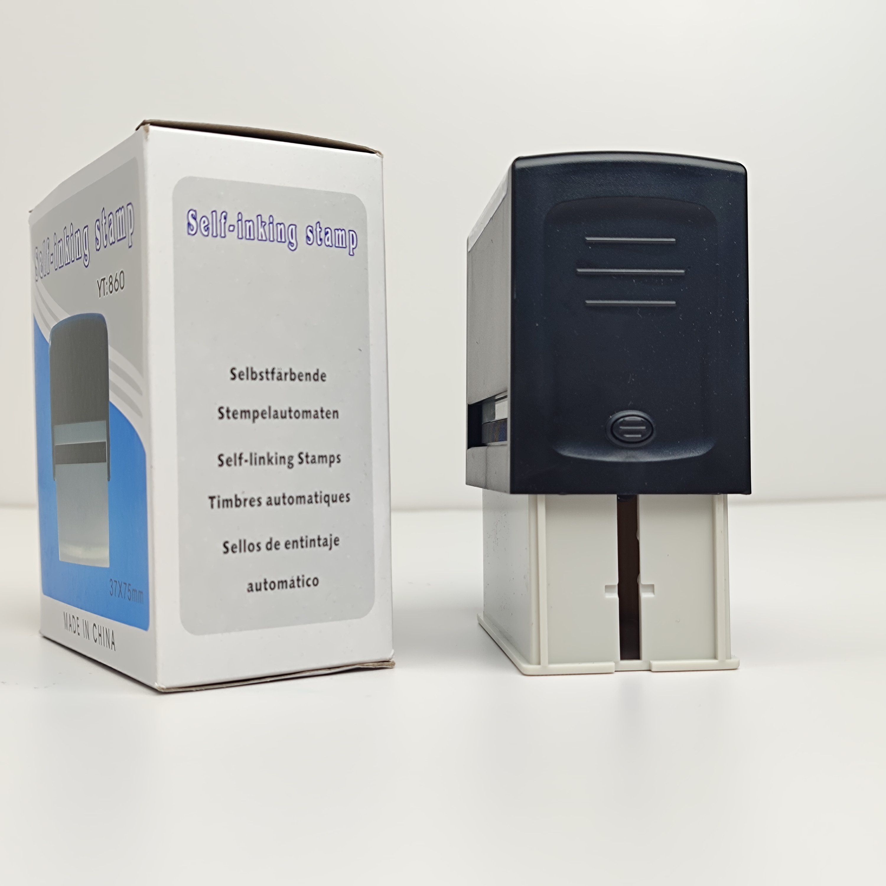 High Quality Rectangle Automatic Self Inking Rubber Stamps Custom Stamps for Office Use