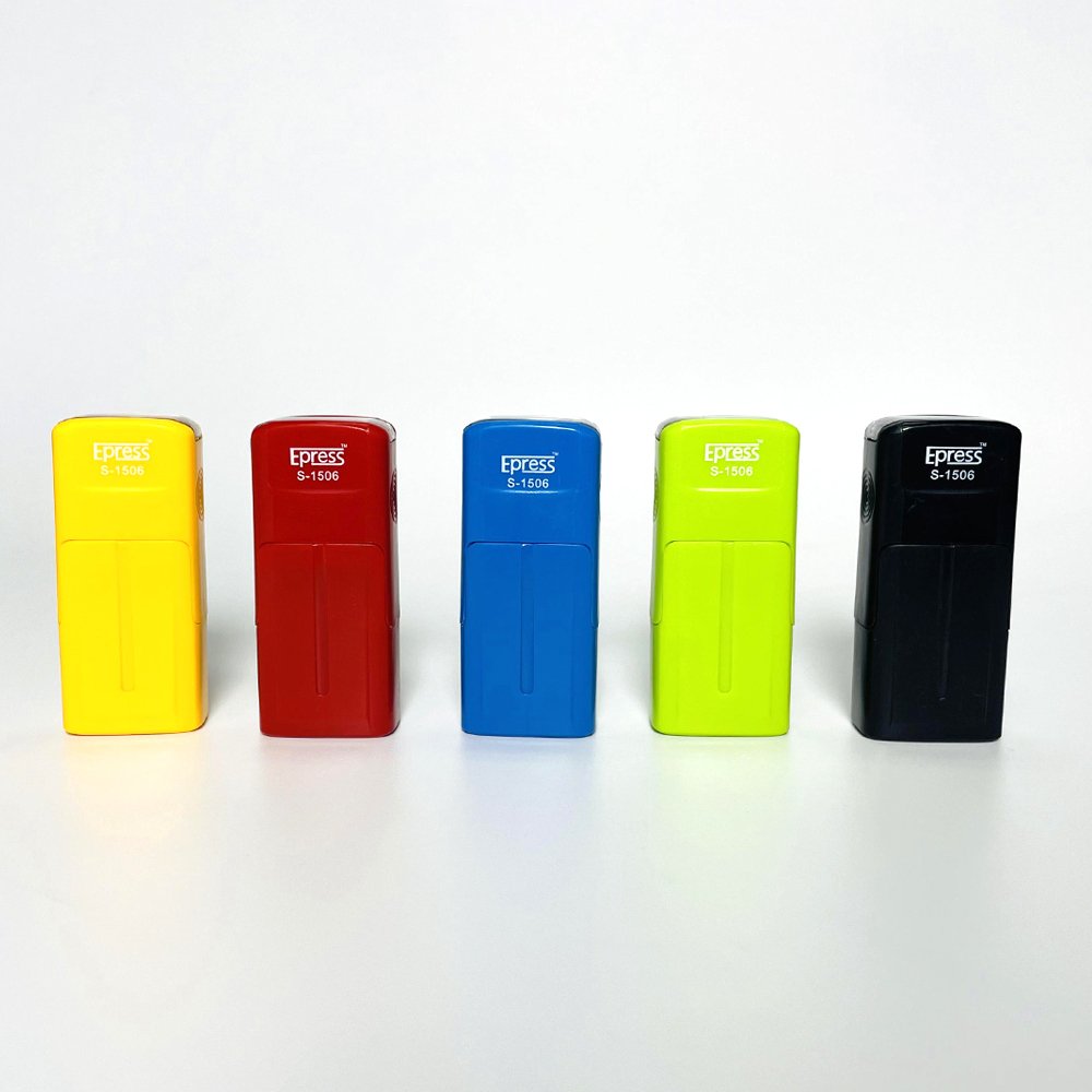 Office Business Logo Customized Texts Plastic Self Inking Rubber Stamp Blanks Self-inking Stamps