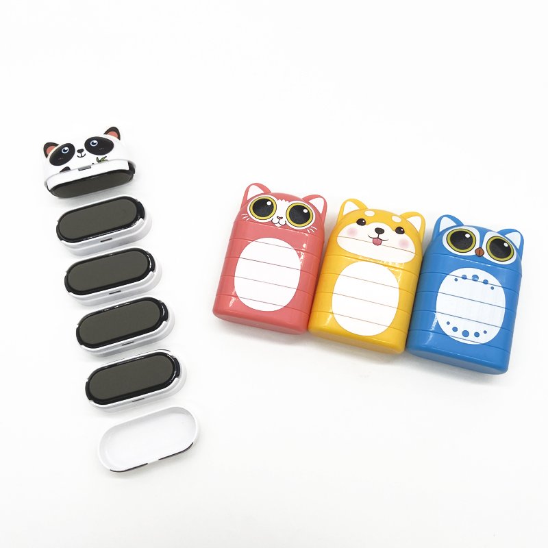 New hot multi-layered stamp children cute animal cartoon customized name clothes signature toy name stamp