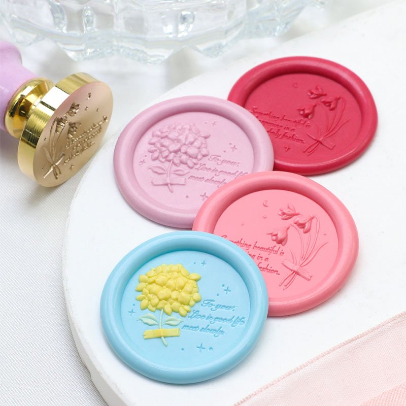 Best Price Flower Story Series Sunflowers Daffodils Tulips Wax Seal Stamp Head