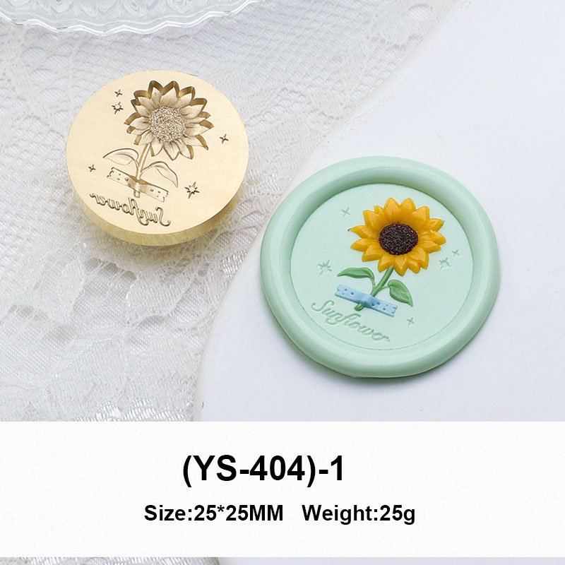 Best Price Flower Story Series Sunflowers Daffodils Tulips Wax Seal Stamp Head