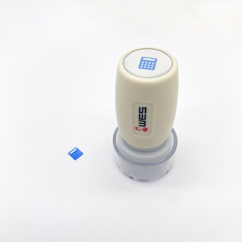 Round flash stamp WES PC-17 toy stamp children stamp various colours available