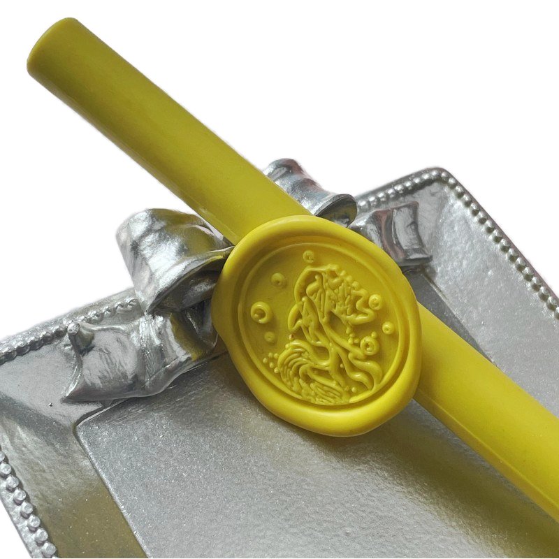 Yellow 135*11mm sealing wax sticks for glue gun for decoration , production application
