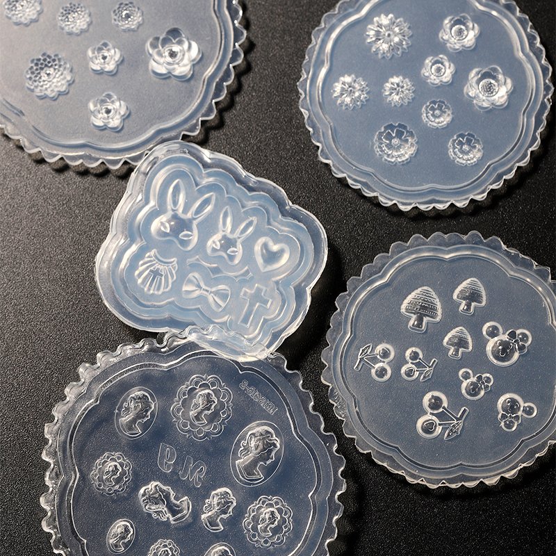 3D Silicone Nail Molds Nail Supplies Stamp Templates for Nail Art