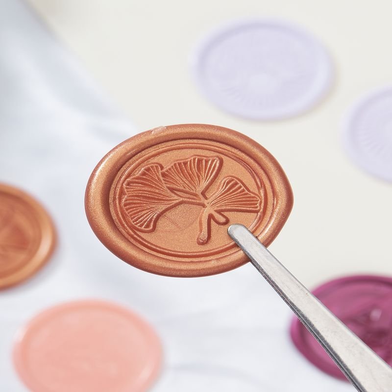 Wholesale custom logo clear wax seal beadsl Self Adhesive Wax Seal Wax Seal Stamp
