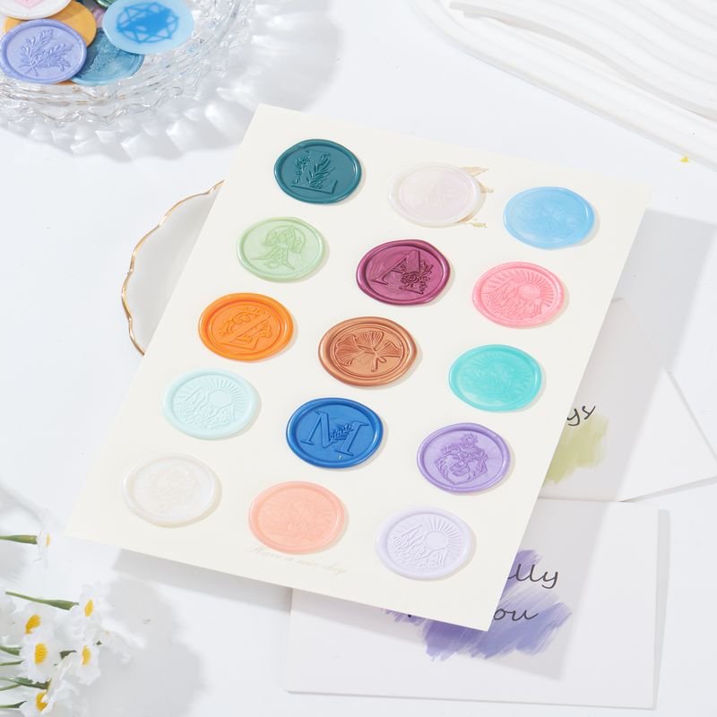 Wholesale custom logo clear wax seal beadsl Self Adhesive Wax Seal Wax Seal Stamp