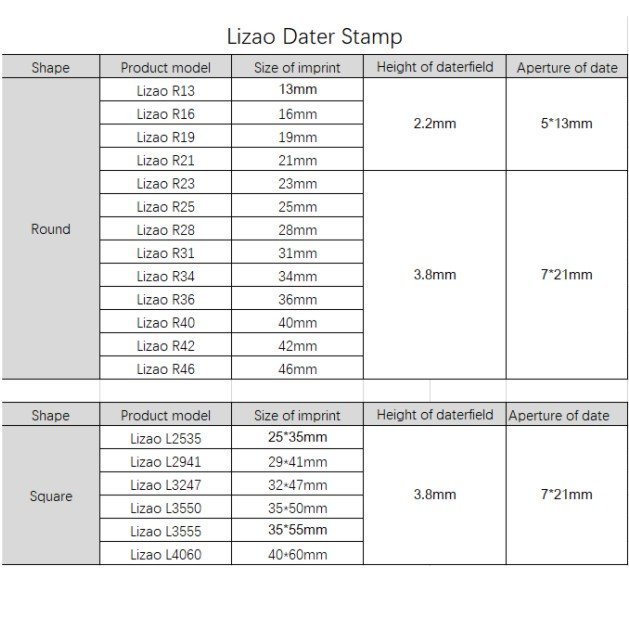 Date stamp die-plate rubber dater stamp with rubber text egg rubber date stamp