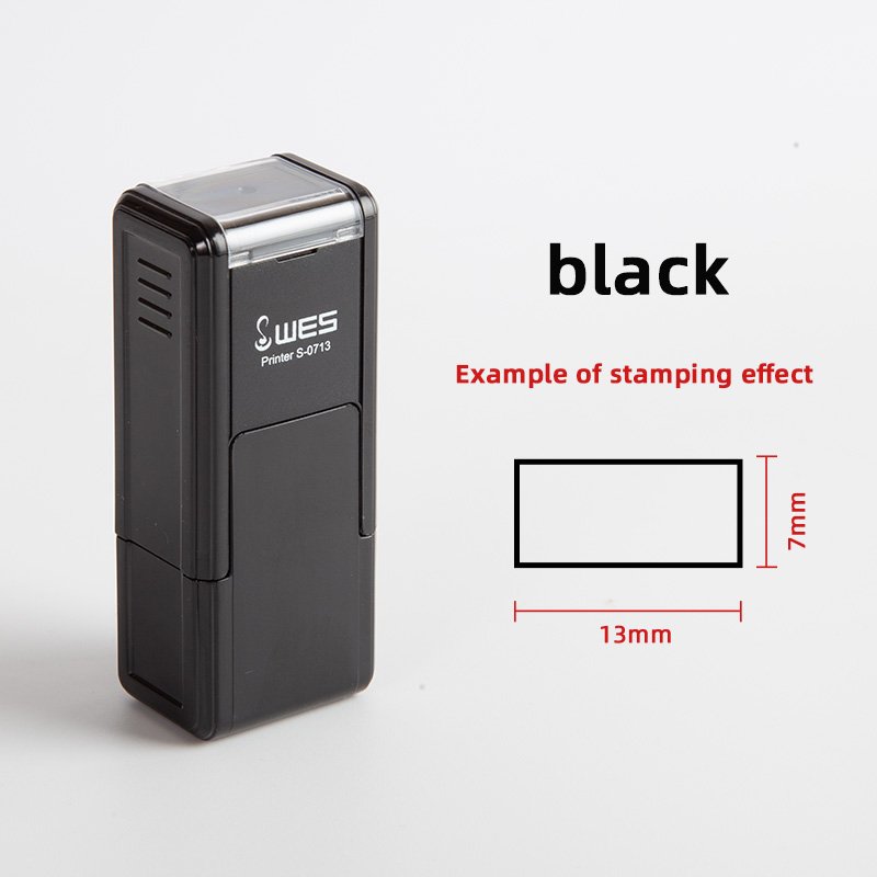 High quality self ink rubber stamp WES office self ink stamp, made of durable plastic material with imprints of 7-13MM