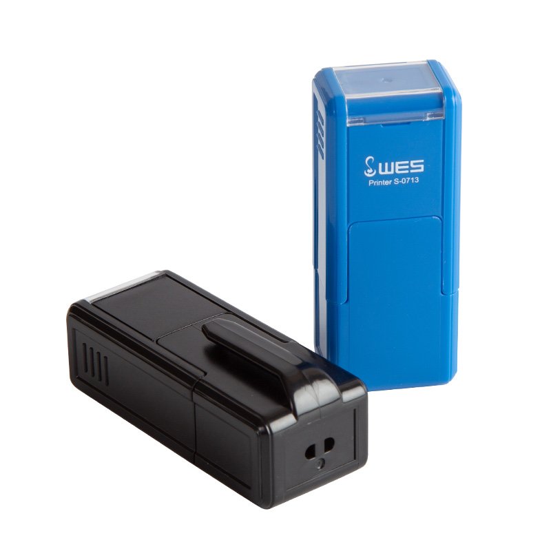 High quality self ink rubber stamp WES office self ink stamp, made of durable plastic material with imprints of 7-13MM