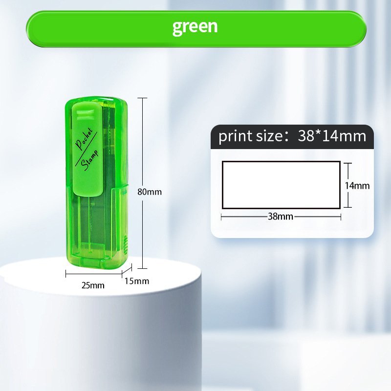 Convenient pocket stamp professional business self inking pocket flash pocket stamp for doctors