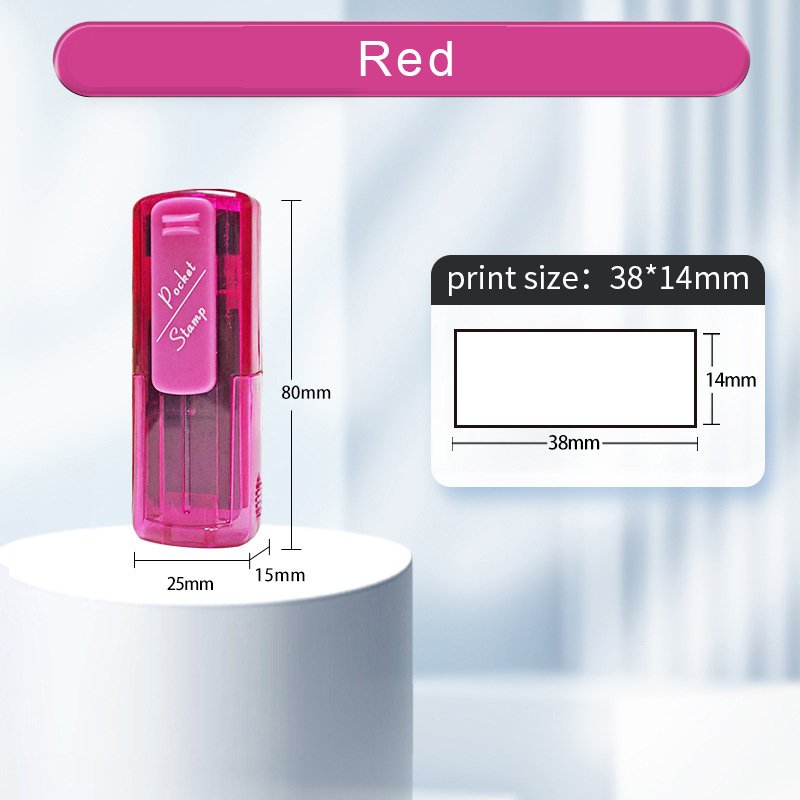 Convenient pocket stamp professional business self inking pocket flash pocket stamp for doctors