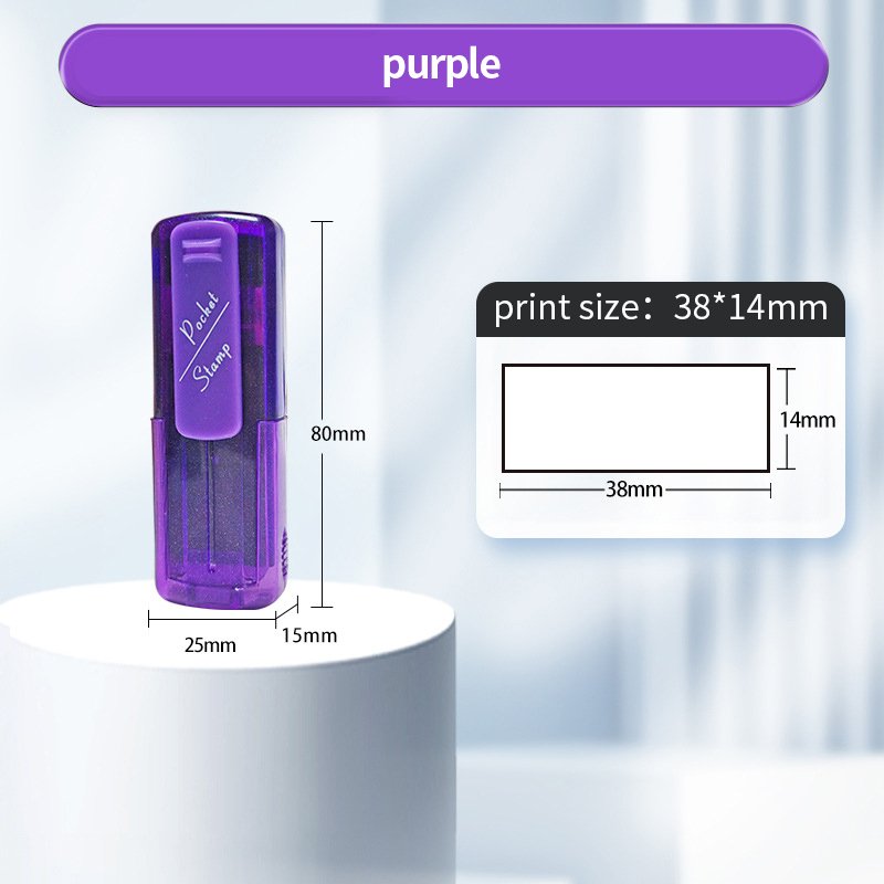 Convenient pocket stamp professional business self inking pocket flash pocket stamp for doctors