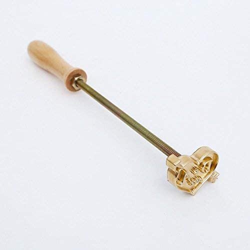 Custom Logo Wood Branding Iron,Durable Leather Branding Iron for Wood BBQ Coconut Heat Stamp Including Handle