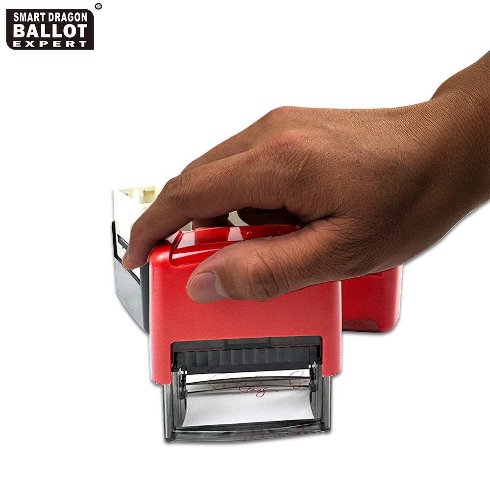 Hot Sale Different Sizes Rectangle Self-Inking Rubber Stamp For Elections