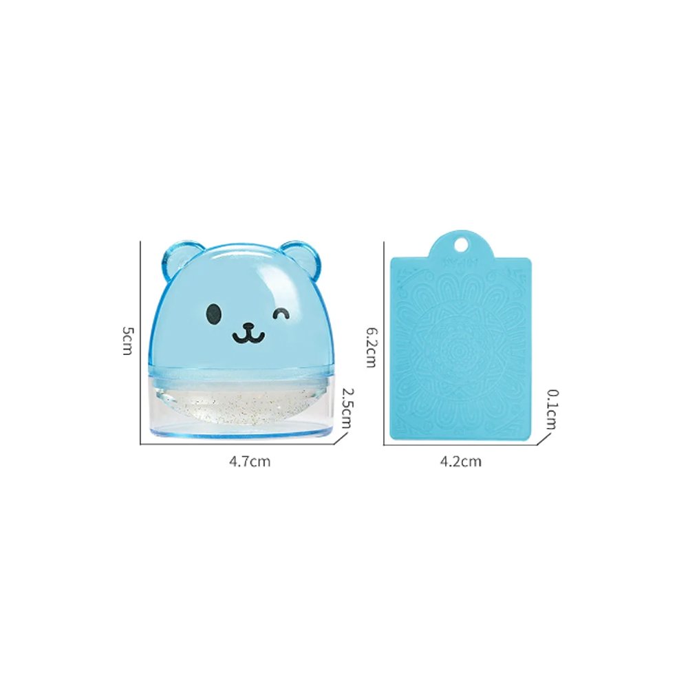 Colorful Silicone Nail Stamper with a Convenient Handle Manicure Stamp Stamping Template Tools for Jelly Nail Art