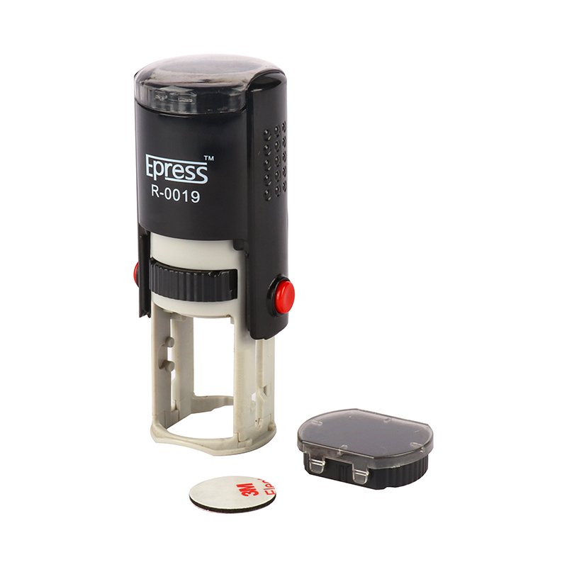 Automatic Rubber Seal Stamps 19 mm Personal Office Self Inking Stamp Fiscal Company Seal Rubber Stamps