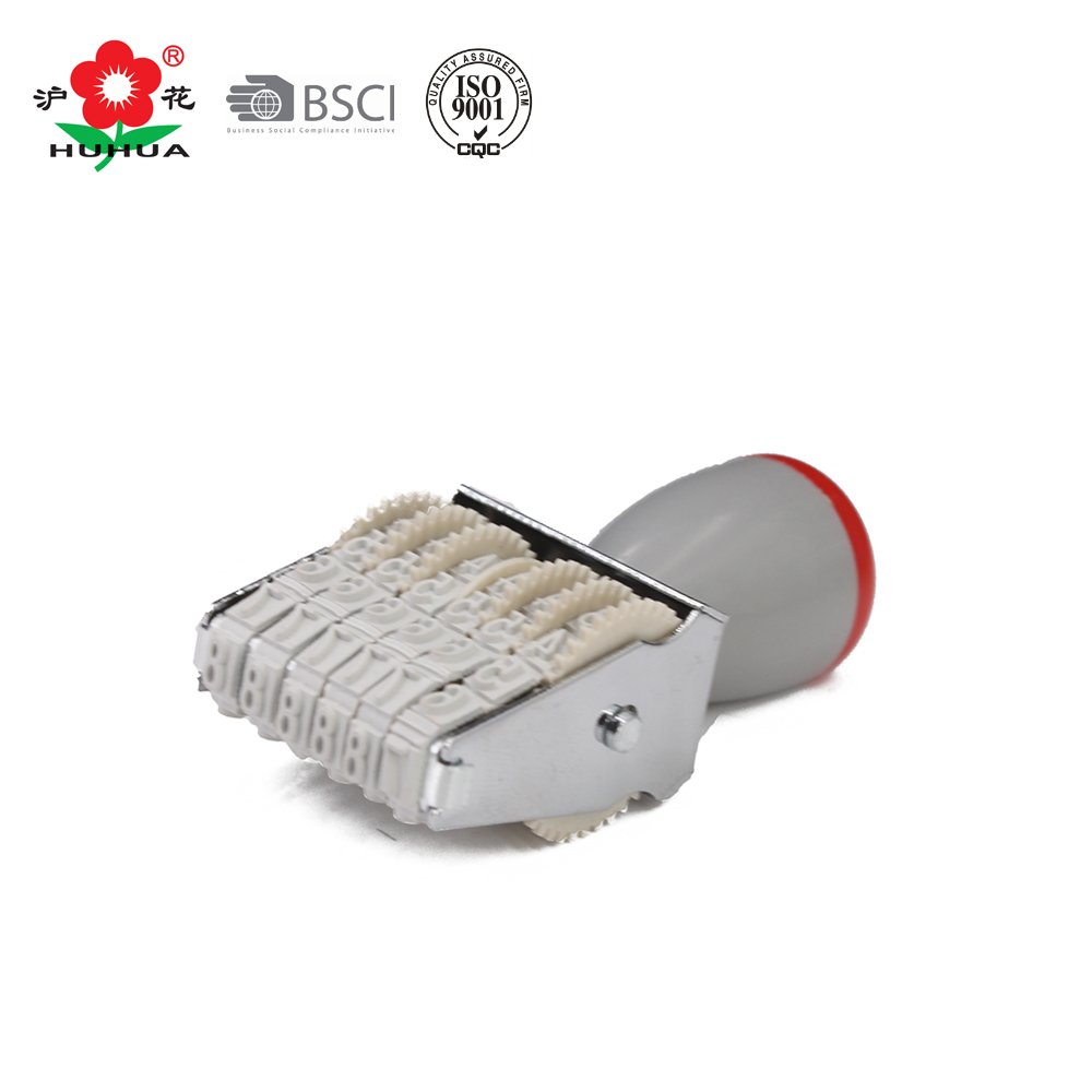 8 digital number stamp office using rolling rubber stamp