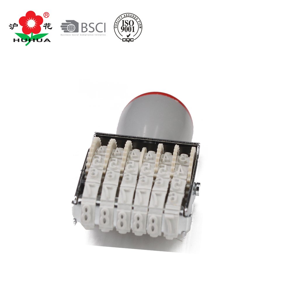 8 digital number stamp office using rolling rubber stamp
