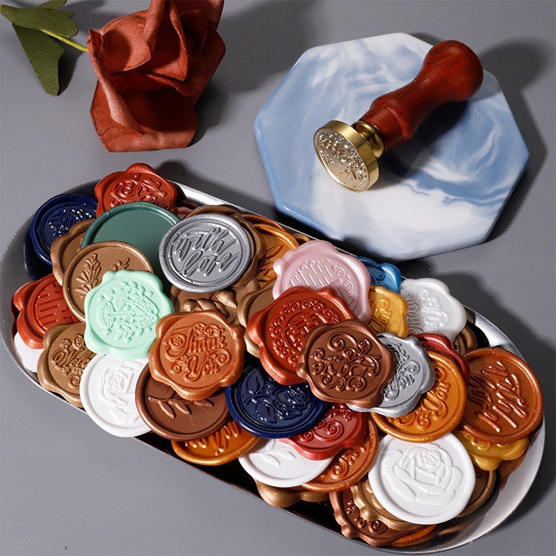 Guangdong Supplier Customized Factory Price Wax seals stamp Vintage Children'toy Waterproof Diamond wax seal beads Stickers
