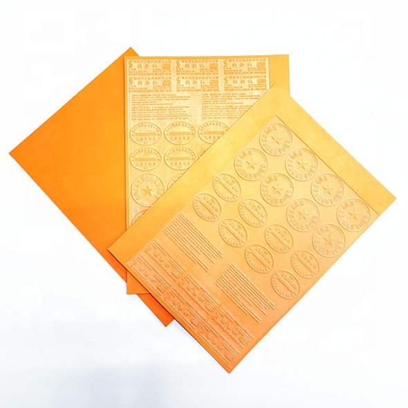 WES quality 2.3mm/2.8mm ECO laser rubber for self inking stamp Eco-friendly laser engraving pad