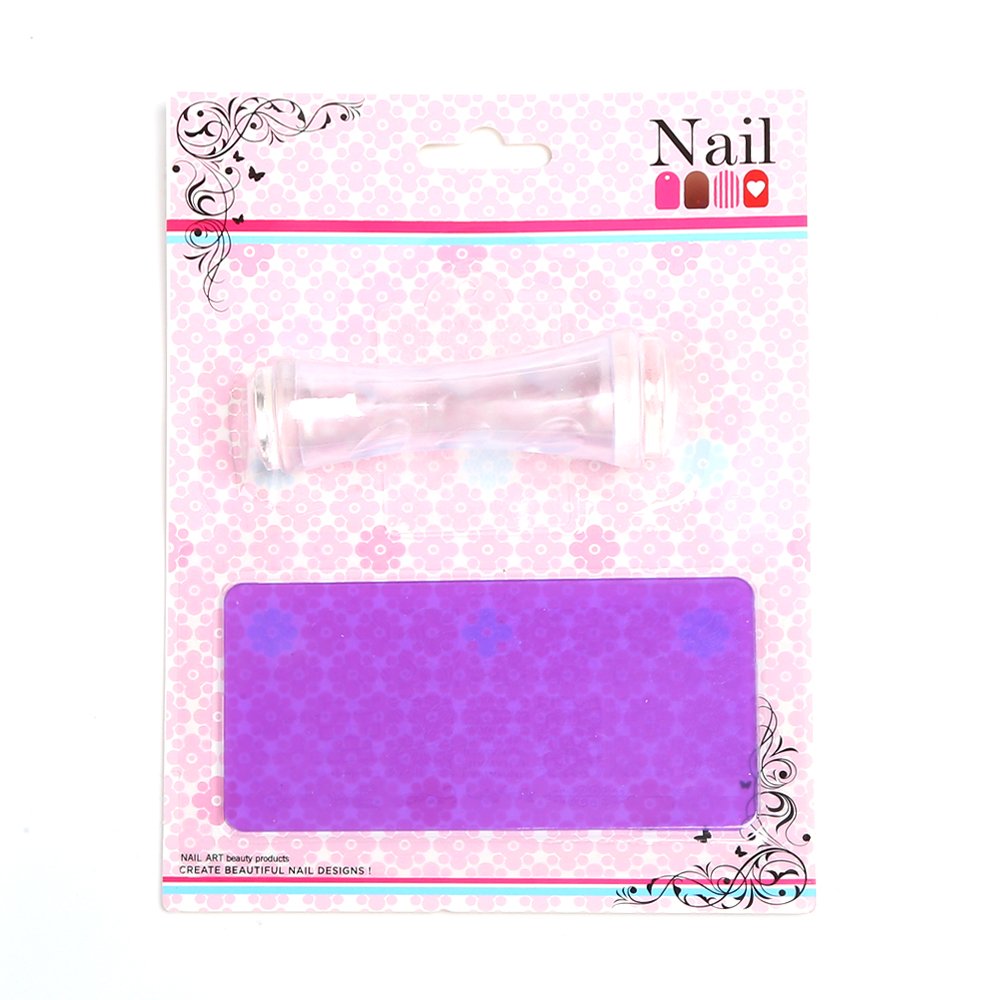 Hot Sale 6x12cm Transparent Silicone Nail Art Stamper Scraper Premium Stamp Stamping Tools
