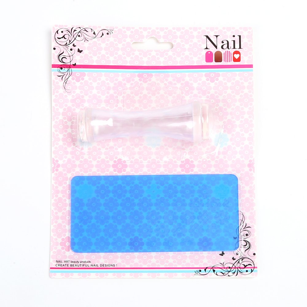 Hot Sale 6x12cm Transparent Silicone Nail Art Stamper Scraper Premium Stamp Stamping Tools